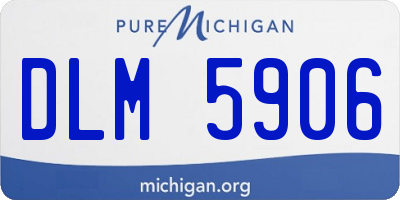 MI license plate DLM5906