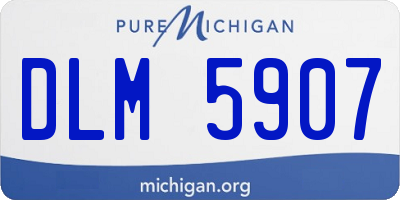 MI license plate DLM5907