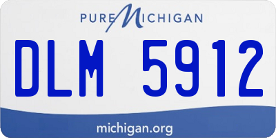 MI license plate DLM5912