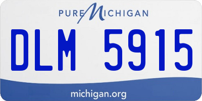 MI license plate DLM5915