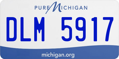 MI license plate DLM5917