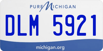 MI license plate DLM5921