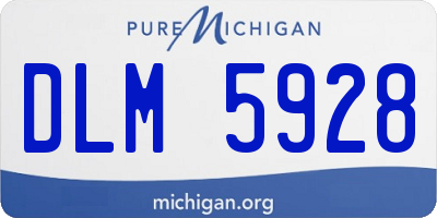 MI license plate DLM5928