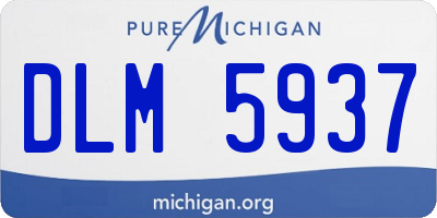 MI license plate DLM5937