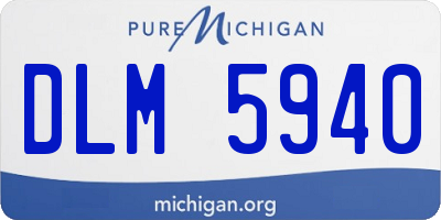 MI license plate DLM5940