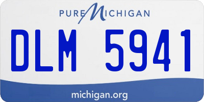 MI license plate DLM5941