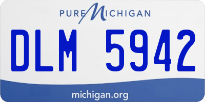 MI license plate DLM5942