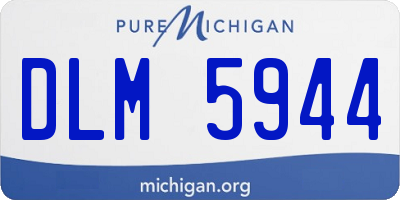 MI license plate DLM5944