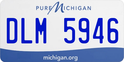 MI license plate DLM5946