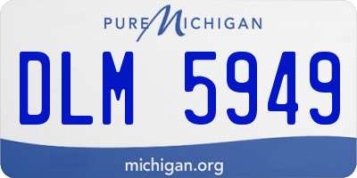 MI license plate DLM5949