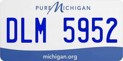 MI license plate DLM5952