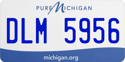 MI license plate DLM5956