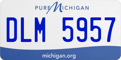 MI license plate DLM5957