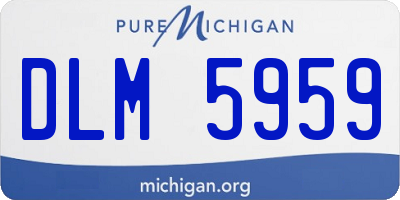 MI license plate DLM5959
