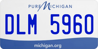 MI license plate DLM5960