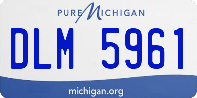 MI license plate DLM5961
