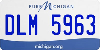 MI license plate DLM5963