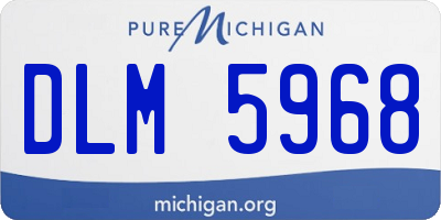 MI license plate DLM5968