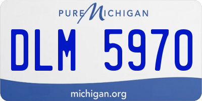 MI license plate DLM5970