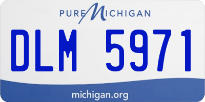 MI license plate DLM5971