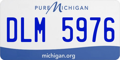 MI license plate DLM5976