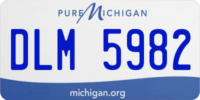 MI license plate DLM5982