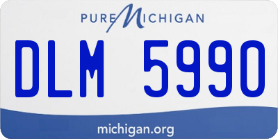 MI license plate DLM5990