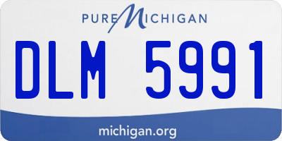 MI license plate DLM5991