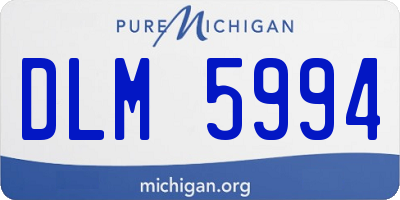 MI license plate DLM5994