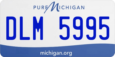 MI license plate DLM5995