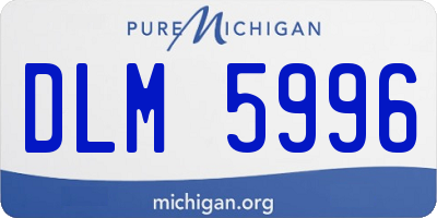 MI license plate DLM5996