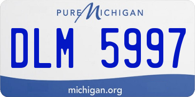 MI license plate DLM5997
