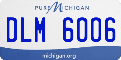 MI license plate DLM6006