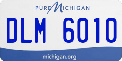 MI license plate DLM6010