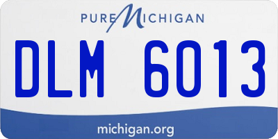 MI license plate DLM6013