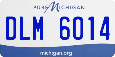 MI license plate DLM6014