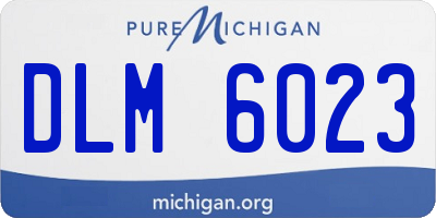 MI license plate DLM6023