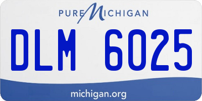 MI license plate DLM6025