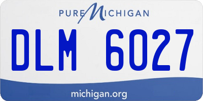 MI license plate DLM6027