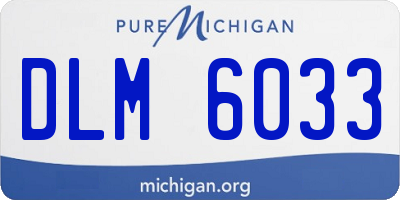MI license plate DLM6033