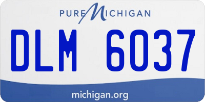 MI license plate DLM6037