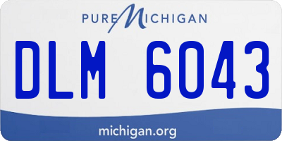 MI license plate DLM6043