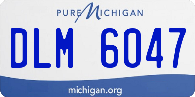 MI license plate DLM6047