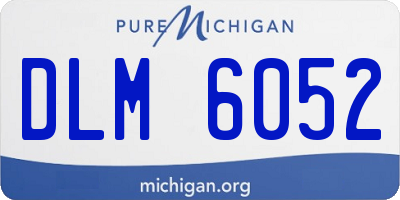 MI license plate DLM6052