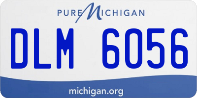 MI license plate DLM6056