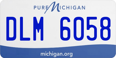 MI license plate DLM6058