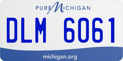 MI license plate DLM6061