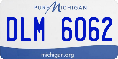 MI license plate DLM6062