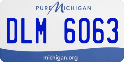 MI license plate DLM6063