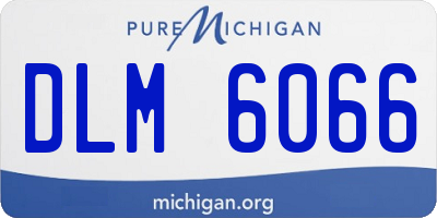 MI license plate DLM6066